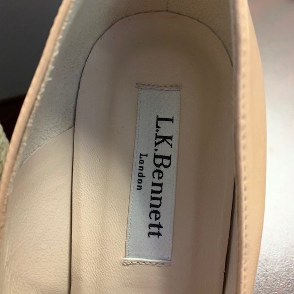 L.K Bennett London Peep Toe Espadrille Wedges - Picture 5 of 6